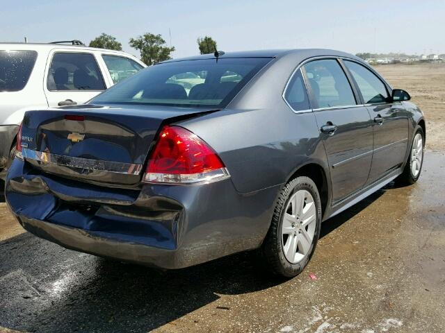 2G1WA5EK0B1136157 - 2011 CHEVROLET IMPALA GRAY photo 4