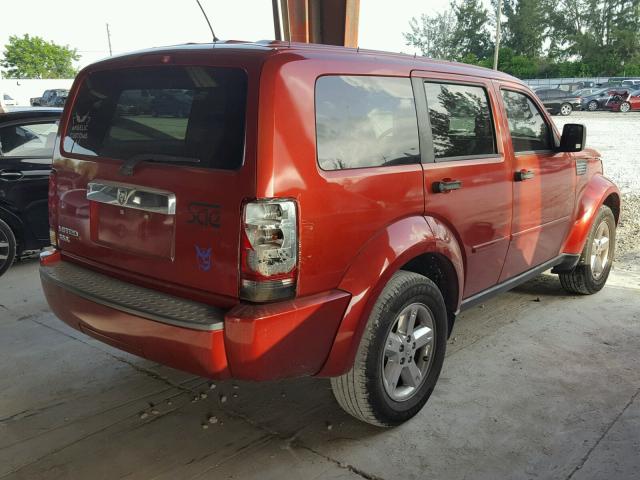 1D8GT58K37W588574 - 2007 DODGE NITRO SLT RED photo 4