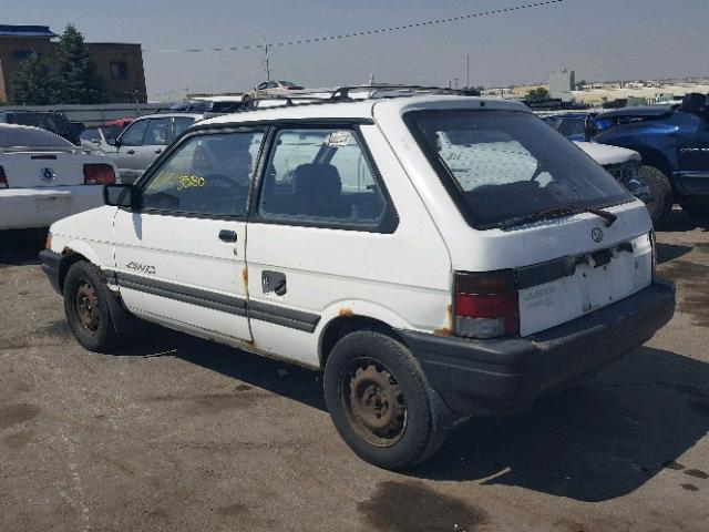 JF2KA83A8LD704700 - 1990 SUBARU JUSTY GL WHITE photo 3