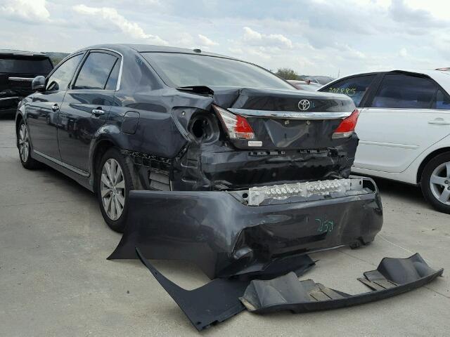 4T1BK3DB4BU436969 - 2011 TOYOTA AVALON BAS GREEN photo 3