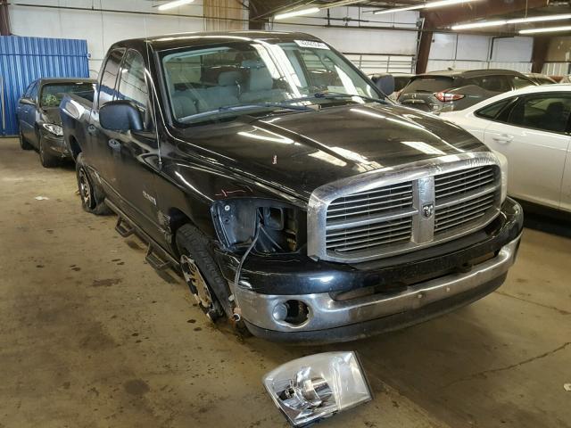 1D7HU18N68S610438 - 2008 DODGE RAM 1500 S BLACK photo 1