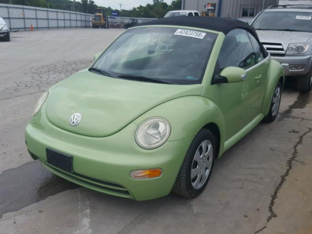 3VWBM31Y85M300132 - 2005 VOLKSWAGEN NEW BEETLE მწვანე ფოტო 2