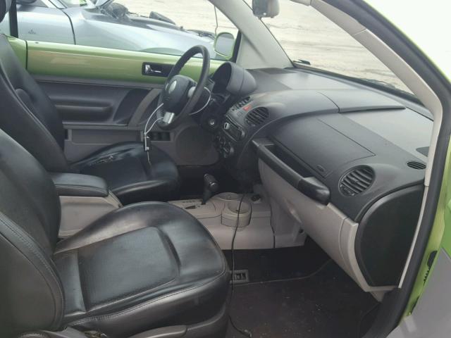 3VWBM31Y85M300132 - 2005 VOLKSWAGEN NEW BEETLE მწვანე ფოტო 5