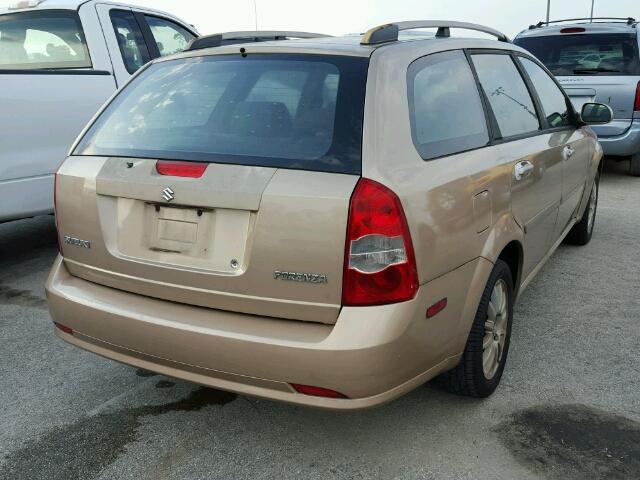 KL5JD86Z26K356725 - 2006 SUZUKI FORENZA BEIGE photo 4