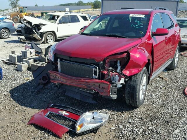 2GNALBEK0E6159947 - 2014 CHEVROLET EQUINOX LT RED photo 2