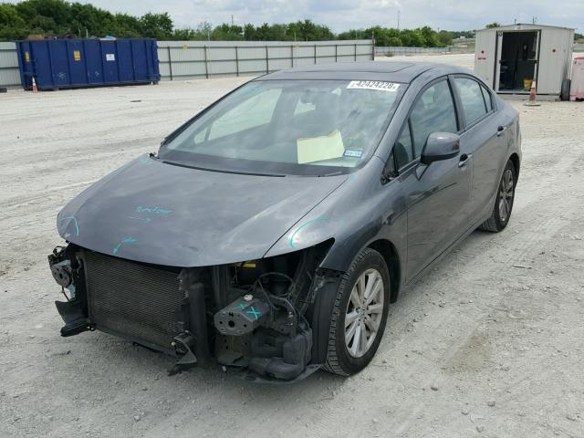 2HGFB2F93CH510804 - 2012 HONDA CIVIC EXL 灰色 照片 2