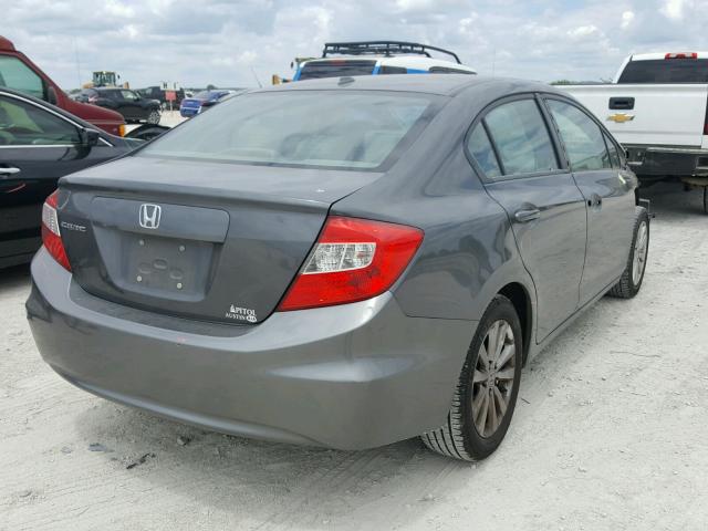 2HGFB2F93CH510804 - 2012 HONDA CIVIC EXL 灰色 照片 4