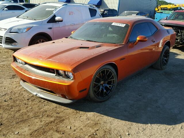 2B3CJ5DT4BH507219 - 2011 DODGE CHALLENGER ORANGE photo 2