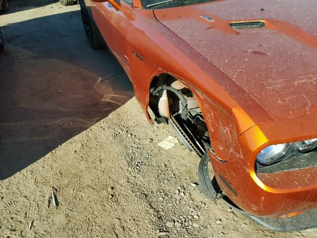 2B3CJ5DT4BH507219 - 2011 DODGE CHALLENGER ORANGE photo 9