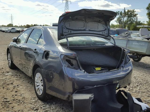 4T1BF1FK5CU060435 - 2012 TOYOTA CAMRY GRAY photo 3