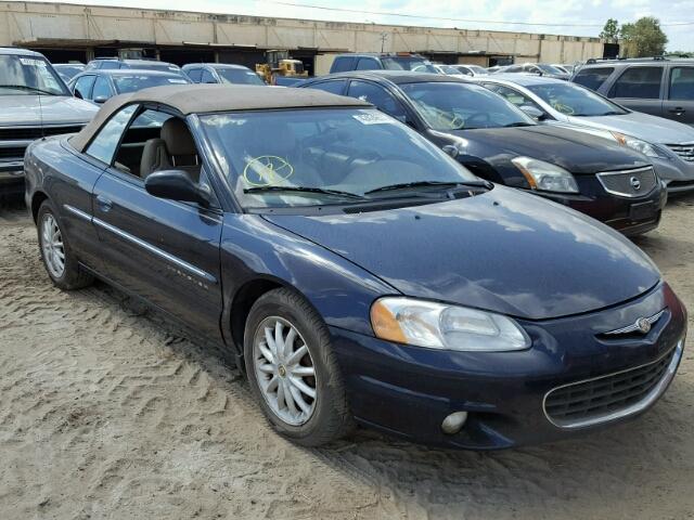 1C3EL55U01N667066 - 2001 CHRYSLER SEBRING LX BLACK photo 1