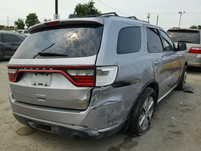 1C4RDHDG0EC537670 - 2014 DODGE DURANGO LI GRAY photo 4