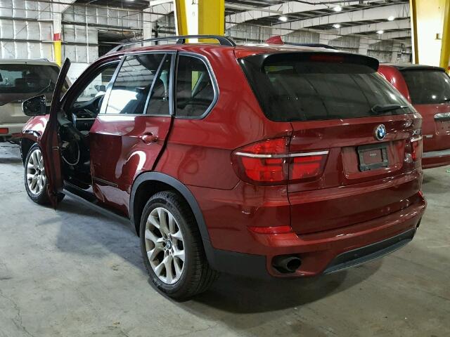 5UXZV4C58D0B07246 - 2013 BMW X5 XDRIVE5 RED photo 3