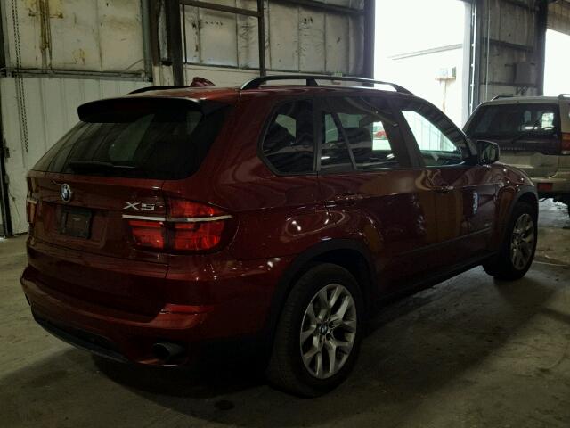 5UXZV4C58D0B07246 - 2013 BMW X5 XDRIVE5 წითელი ფოტო 4