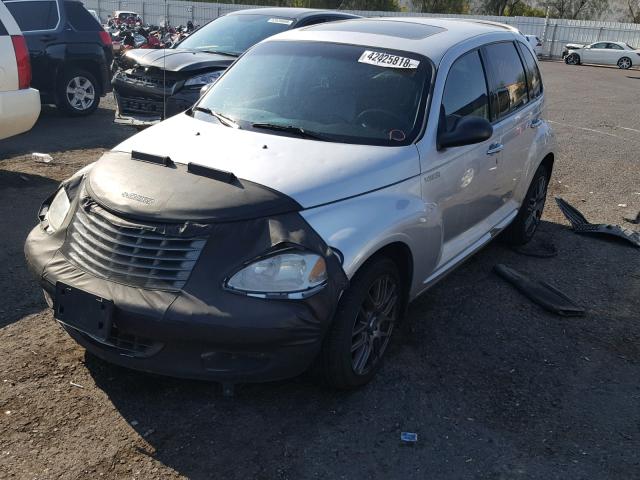 3C8FY78G04T322254 - 2004 CHRYSLER PT CRUISER SILVER photo 2