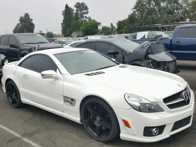 WDBSK70F69F148677 - 2009 MERCEDES-BENZ SL 63 AMG WHITE photo 1