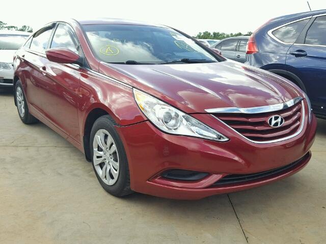 5NPEB4AC2CH343769 - 2012 HYUNDAI SONATA GLS RED photo 1