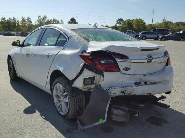 2G4GN5EX5E9158815 - 2014 BUICK REGAL WHITE photo 3