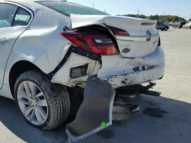 2G4GN5EX5E9158815 - 2014 BUICK REGAL WHITE photo 9