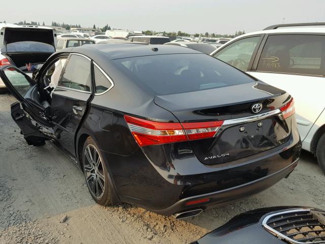 4T1BK1EB8FU161020 - 2015 TOYOTA AVALON XLE BLACK photo 3