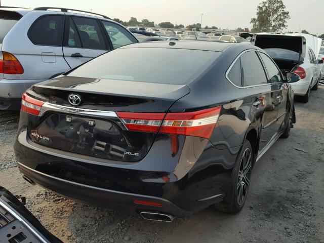 4T1BK1EB8FU161020 - 2015 TOYOTA AVALON XLE BLACK photo 4