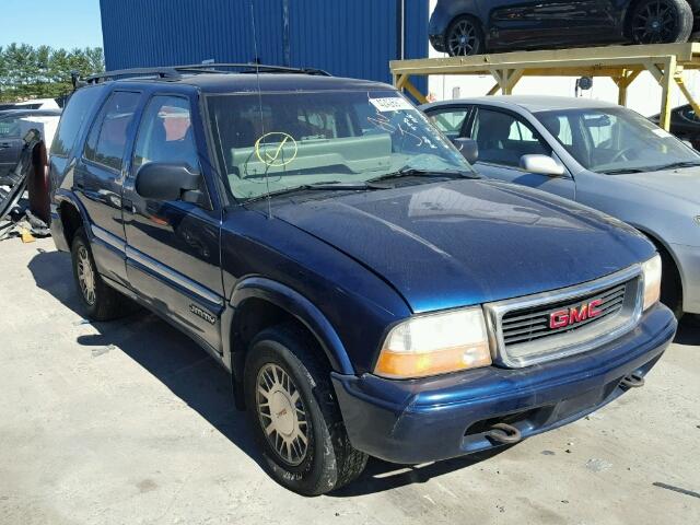 1GKDT13W412165297 - 2001 GMC JIMMY BLUE photo 1