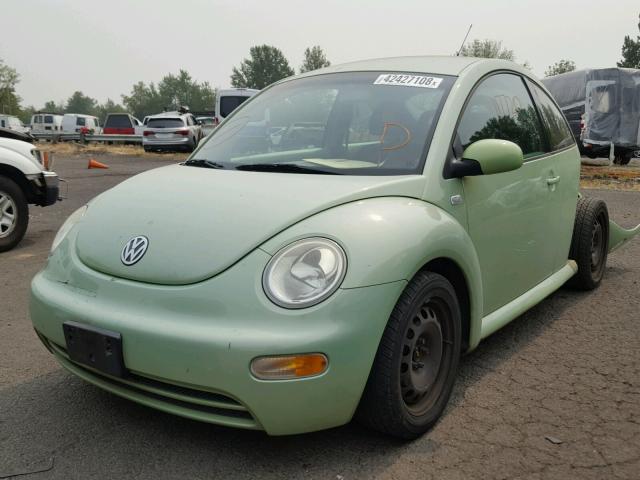 3VWBB21C01M438293 - 2001 VOLKSWAGEN NEW BEETLE Yaşıl foto 2