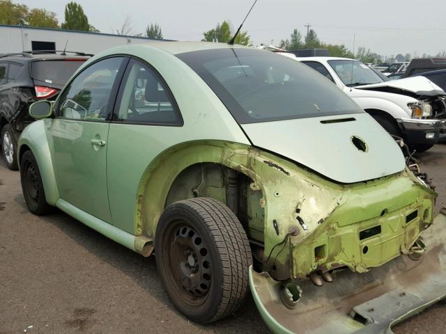 3VWBB21C01M438293 - 2001 VOLKSWAGEN NEW BEETLE Yaşıl foto 3