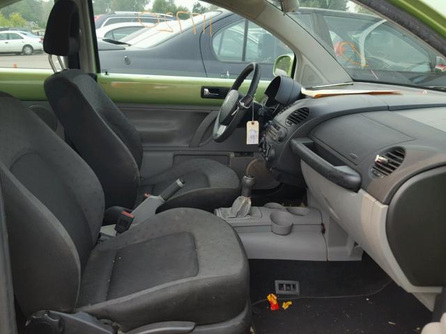 3VWBB21C01M438293 - 2001 VOLKSWAGEN NEW BEETLE Yaşıl foto 5