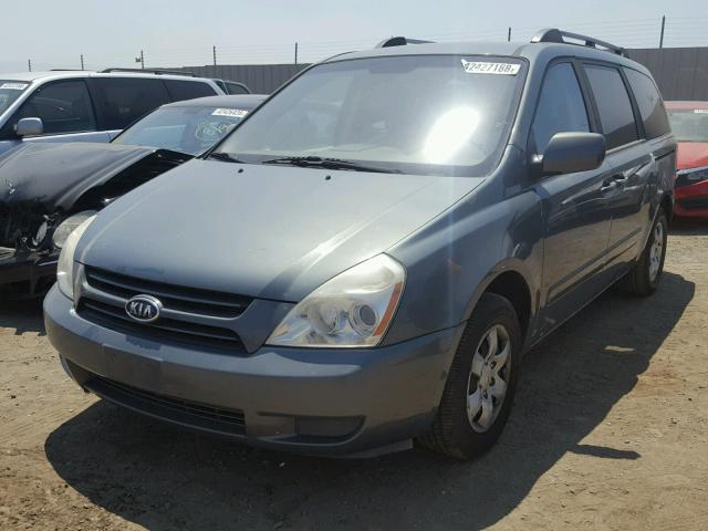 KNDMB233066078135 - 2006 KIA SEDONA EX BLUE photo 2