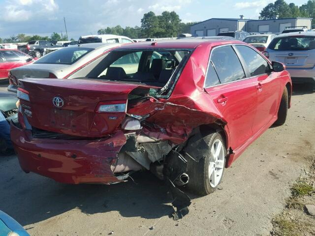 4T1BF1FK4DU644228 - 2013 TOYOTA CAMRY L 红色 照片 4