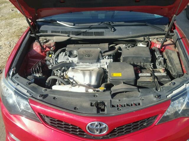 4T1BF1FK4DU644228 - 2013 TOYOTA CAMRY L RED photo 7