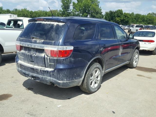 1C4RDJDG5CC218656 - 2012 DODGE DURANGO CR BLUE photo 4