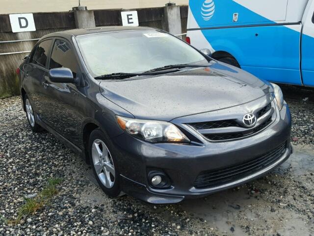 2T1BU4EE0DC952744 - 2013 TOYOTA COROLLA GRAY photo 1