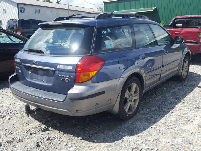 4S4BP86C454322513 - 2005 SUBARU LEGACY OUT BLUE photo 4