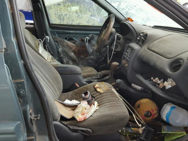 1G2NE52T7WC773538 - 1998 PONTIAC GRAND AM S GREEN photo 5