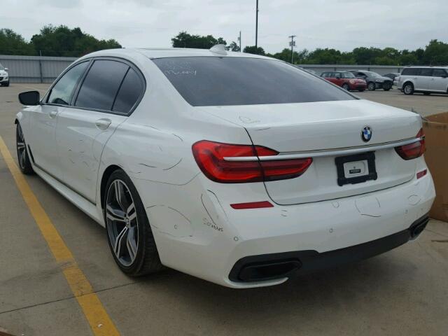 WBA7E2C51GGD99943 - 2016 BMW 740 I WHITE photo 3