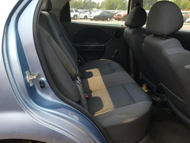 KL1TD56606B594345 - 2006 CHEVROLET AVEO BASE Mavi foto 6