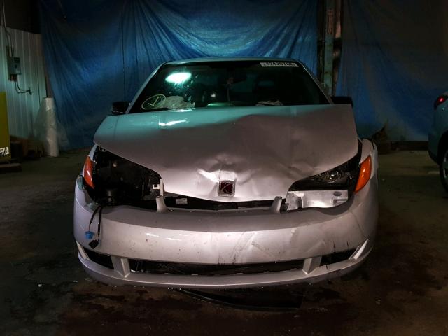 1G8AN15F07Z185417 - 2007 SATURN ION LEVEL SILVER photo 9