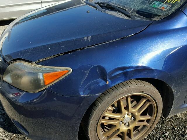 JTKDE177160120967 - 2006 TOYOTA SCION TC BLUE photo 10