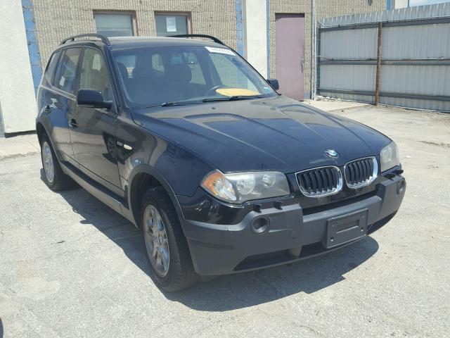 WBXPA73464WC40049 - 2004 BMW X3 2.5I BLACK photo 1