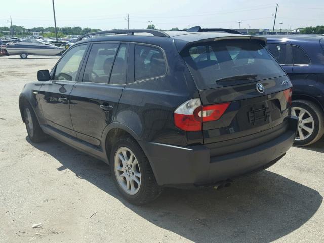 WBXPA73464WC40049 - 2004 BMW X3 2.5I BLACK photo 3