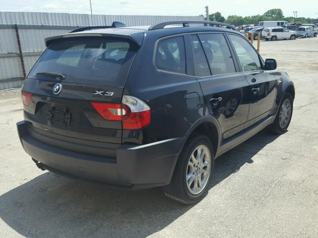 WBXPA73464WC40049 - 2004 BMW X3 2.5I BLACK photo 4
