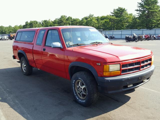 1B7GG23X3TS686381 - 1996 DODGE DAKOTA RED photo 1