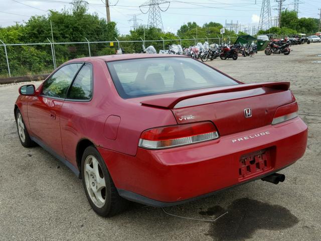 JHMBB6245VC002675 - 1997 HONDA PRELUDE RED photo 3