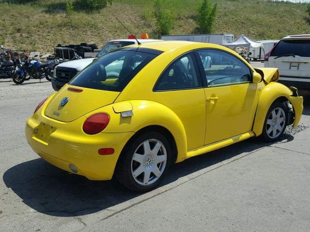 3VWDD21C22M417465 - 2002 VOLKSWAGEN NEW BEETLE 黄色 照片 4