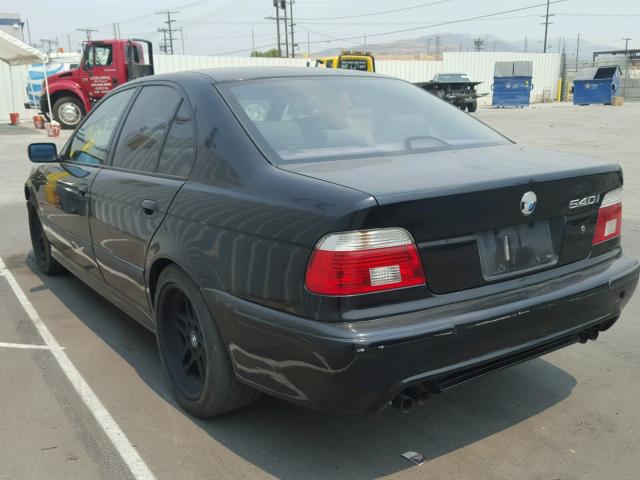 WBADN534X3GF70906 - 2003 BMW 540 I BLACK photo 3