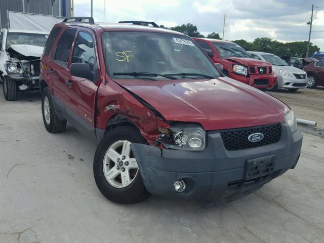 1FMCU59H07KA16247 - 2007 FORD ESCAPE HEV MAROON photo 1