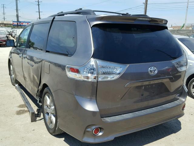 5TDXK3DC5DS392619 - 2013 TOYOTA SIENNA SPO CHARCOAL photo 3