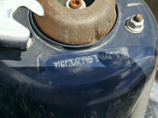 1G1ZC5E19BF398489 - 2011 CHEVROLET MALIBU 1LT ლურჯი ფოტო 10